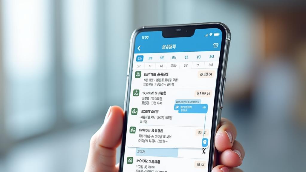 물결라이프 앱 AI 스마트 일정 추천 화면, 최적의 시간 배치 제안
